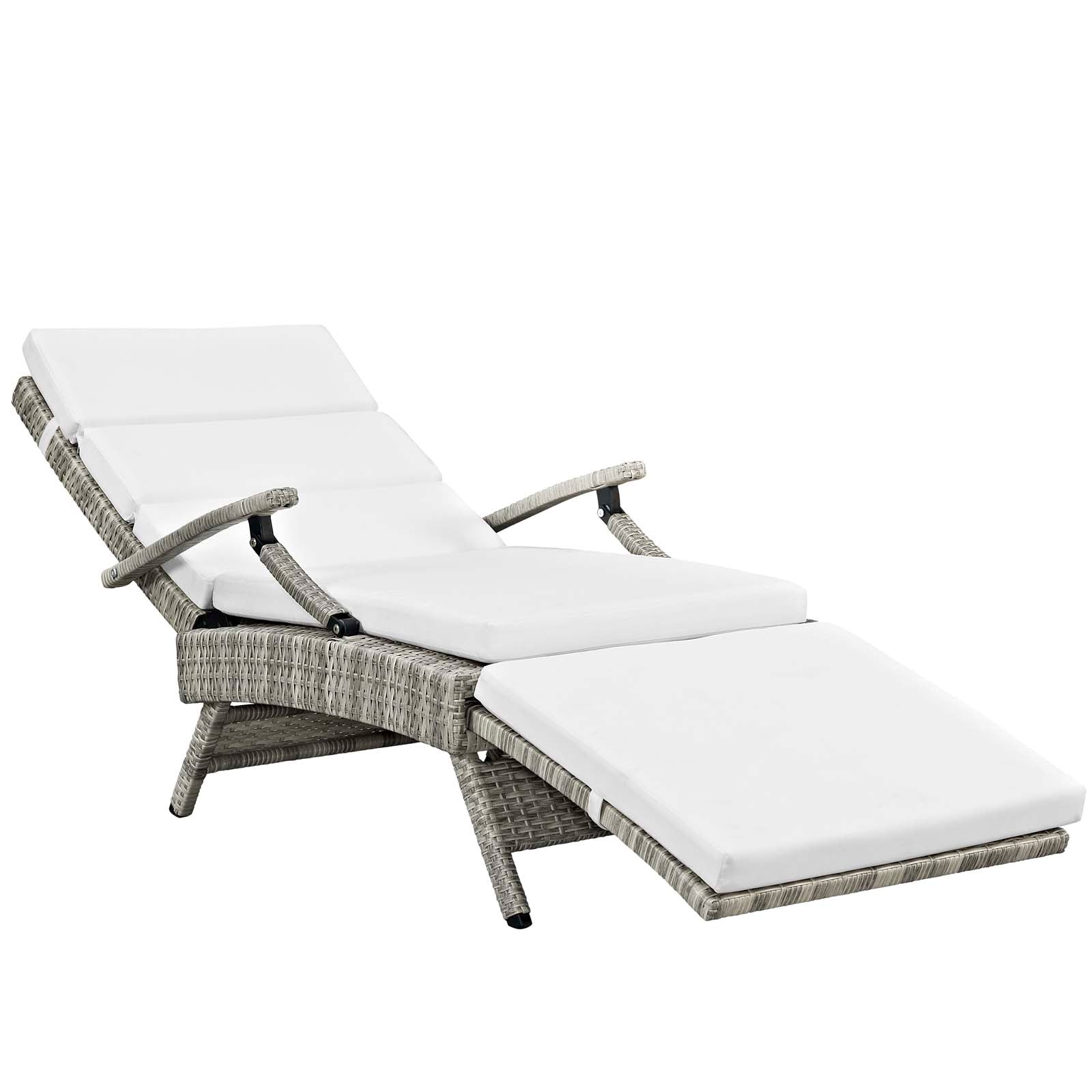 Modway Envisage Chaise Outdoor Patio Wicker Rattan Lounge Chair - EEI-2301 | Outdoor Chaise Lounges | Modishstore - 20