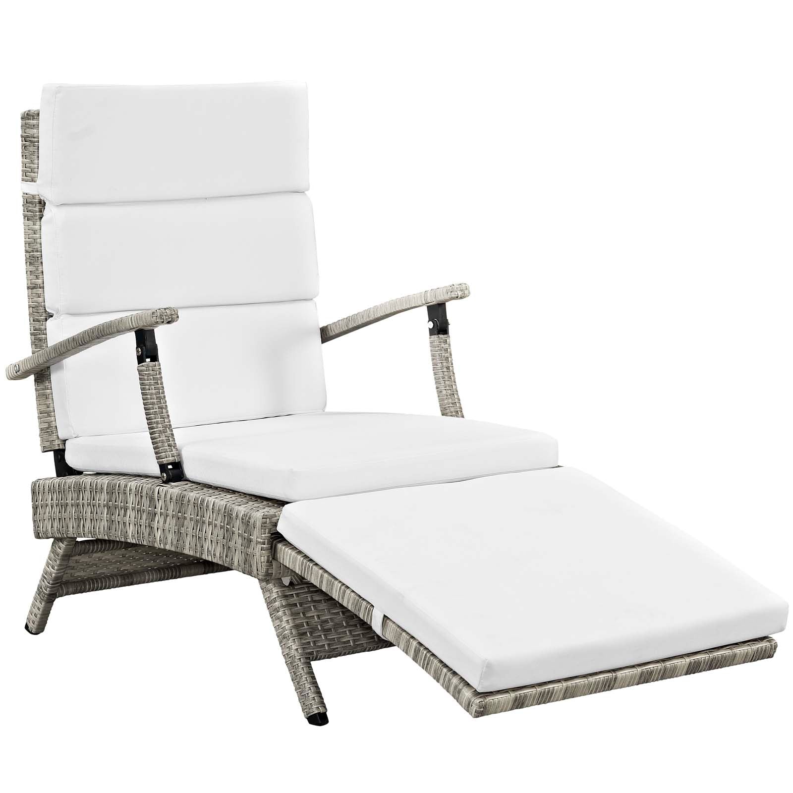 Modway Envisage Chaise Outdoor Patio Wicker Rattan Lounge Chair - EEI-2301 | Outdoor Chaise Lounges | Modishstore - 11