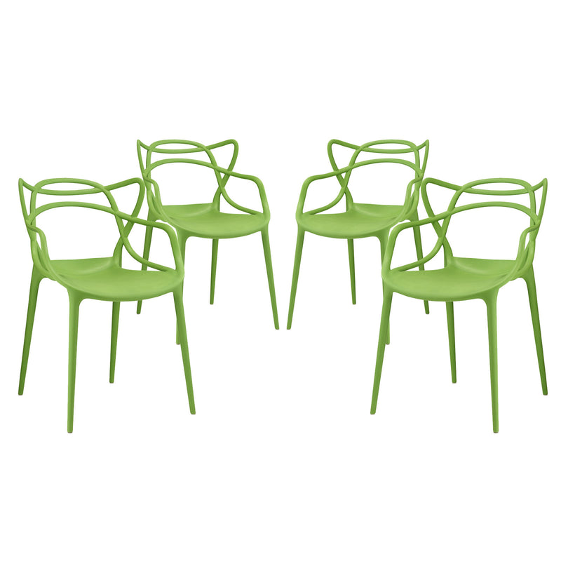 Modway Entangled Dining Set - Set of 4 - EEI-2348 | Dining Chairs | Modishstore - 3