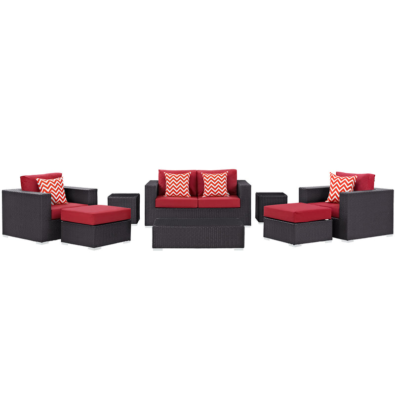 Convene 8 Piece Outdoor Patio Sofa Set By Modway - EEI-2352 | Outdoor Sofas, Loveseats & Sectionals | Modishstore - 23