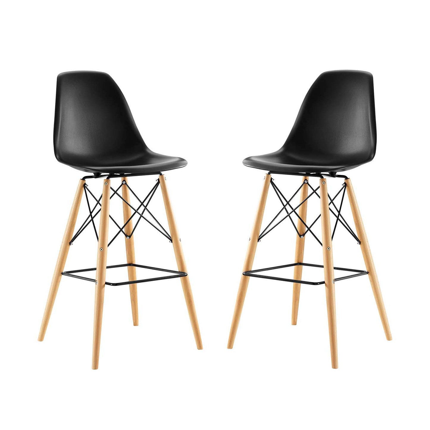 Modway Pyramid Dining Side Bar Stool - Set of 2 - EEI-2422 | Bar Stools | Modishstore - 6