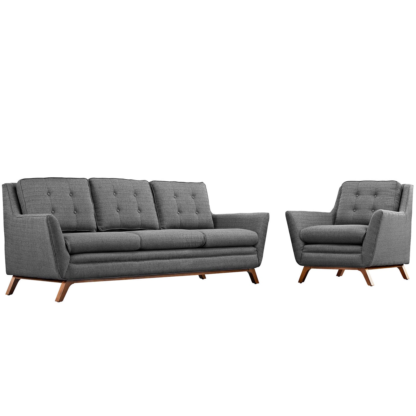 Beguile Living Room Set Upholstered Fabric Set Of 2 By Modway - EEI-2433 | Sofa Set | Modishstore - 7