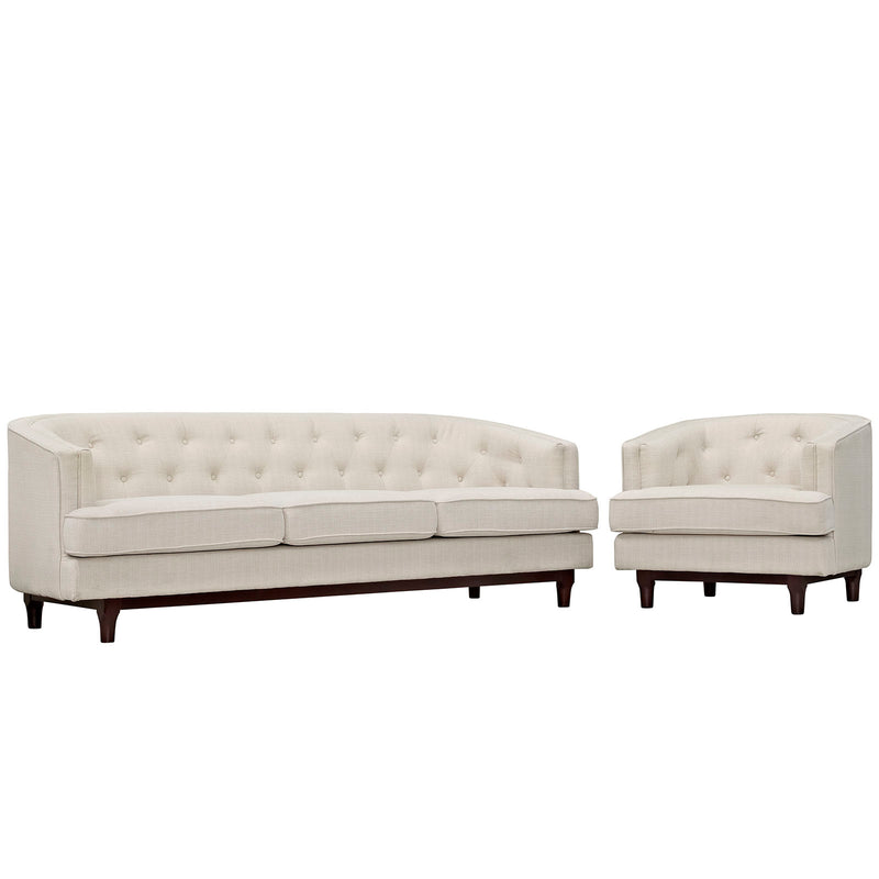 Modway Coast Living Room Set - Set of 2 - EEI-2450 | Sofa Set | Modishstore - 3