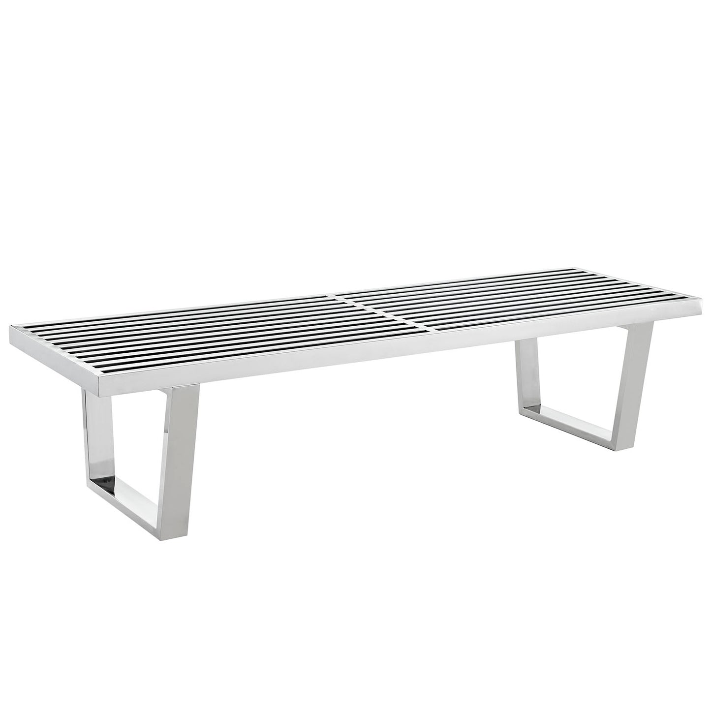 Sauna 5' Stainless Steel Bench By Modway - EEI-246 | Benches | Modishstore - 1