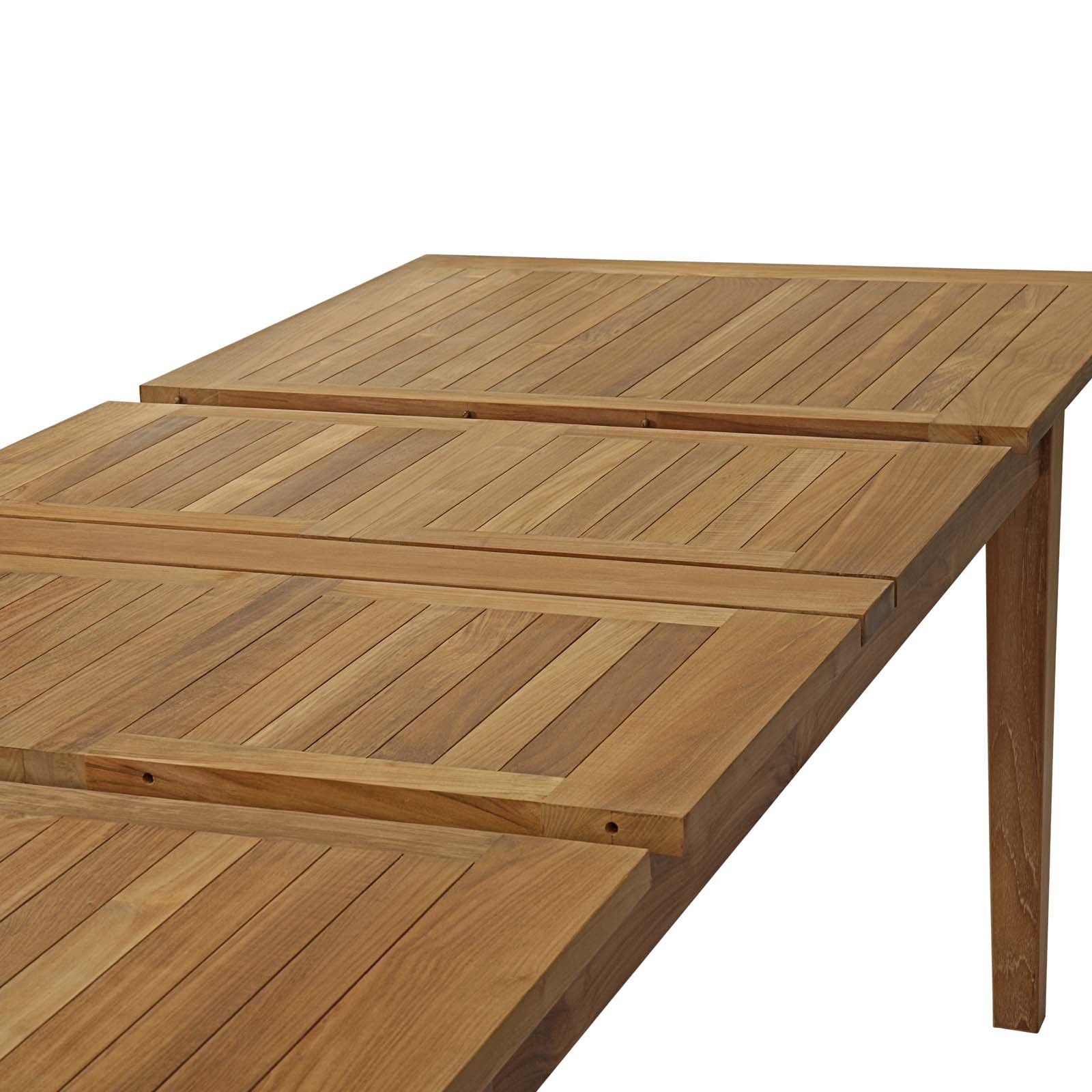 Extendable garden 2025 dining table