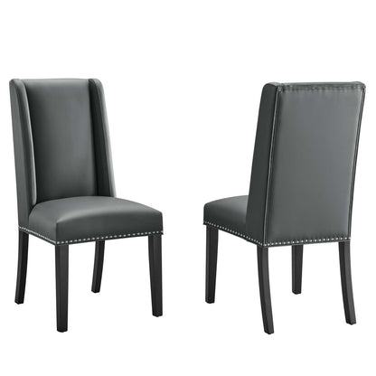 Modway Baron Dining Chair Vinyl Set of 2 - EEI-2747 | Dining Chairs | Modishstore - 11