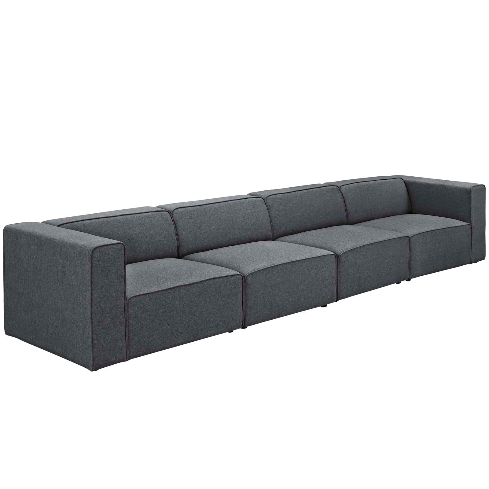 Mingle 4 Piece Upholstered Fabric Sectional Sofa Set by Modway - EEI-2829 | Sofa Set | Modishstore - 5