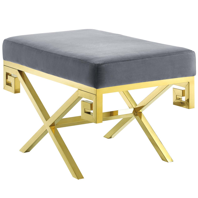 Rove Velvet Performance Velvet Bench By Modway - EEI-2879 | Benches | Modishstore - 7