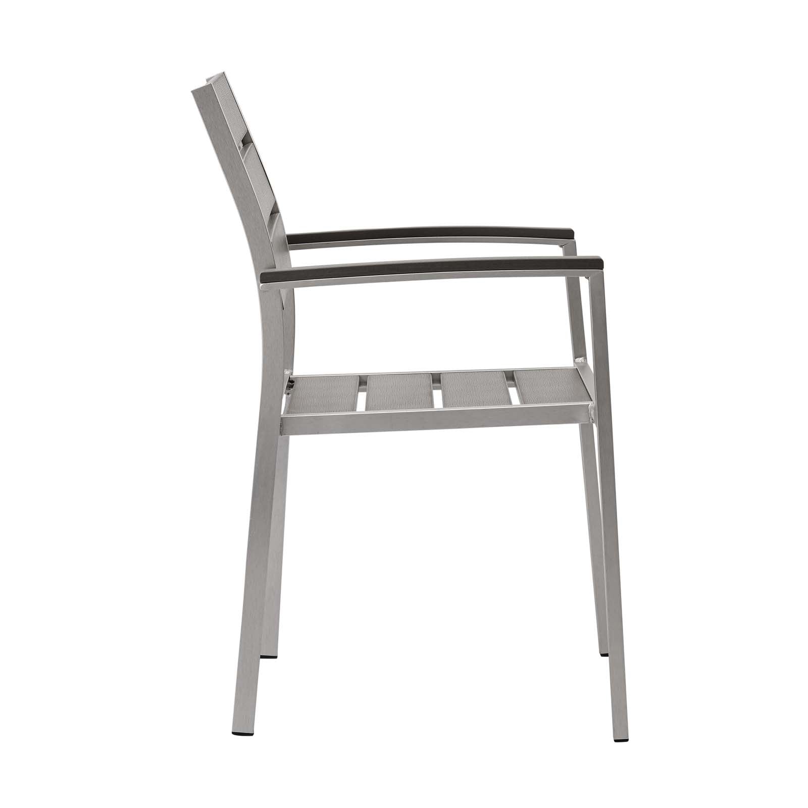 Modway Shore Outdoor Patio Aluminum Dining Armchair - EEI-3130 | Dining Chairs | Modishstore - 2