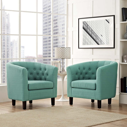 Modway Prospect 2 Piece Upholstered Fabric Armchair Set - EEI-3150 | Armchairs | Modishstore - 29