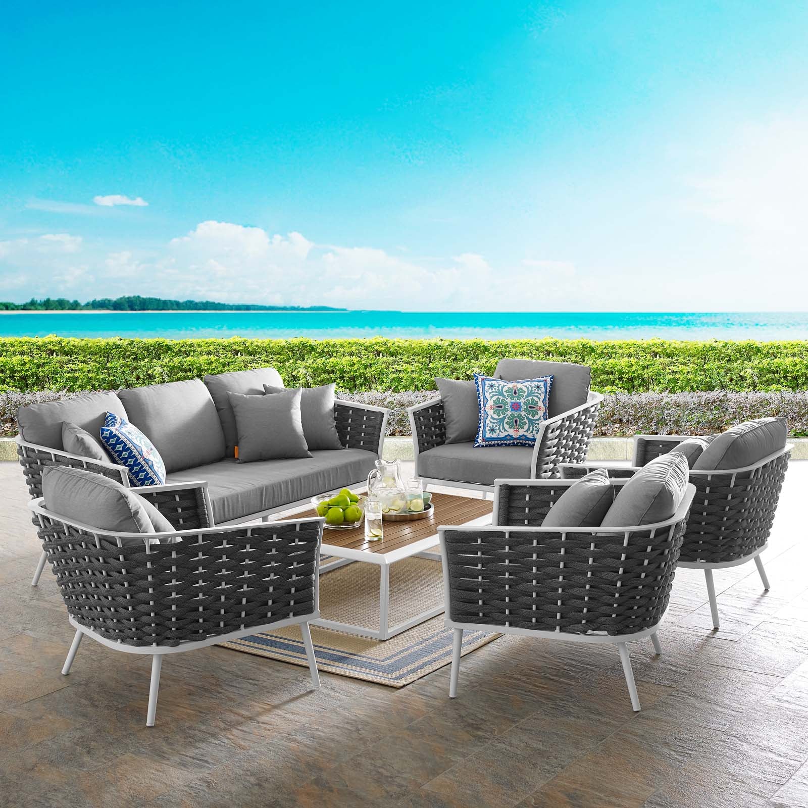 Outdoor 6 piece online sectional