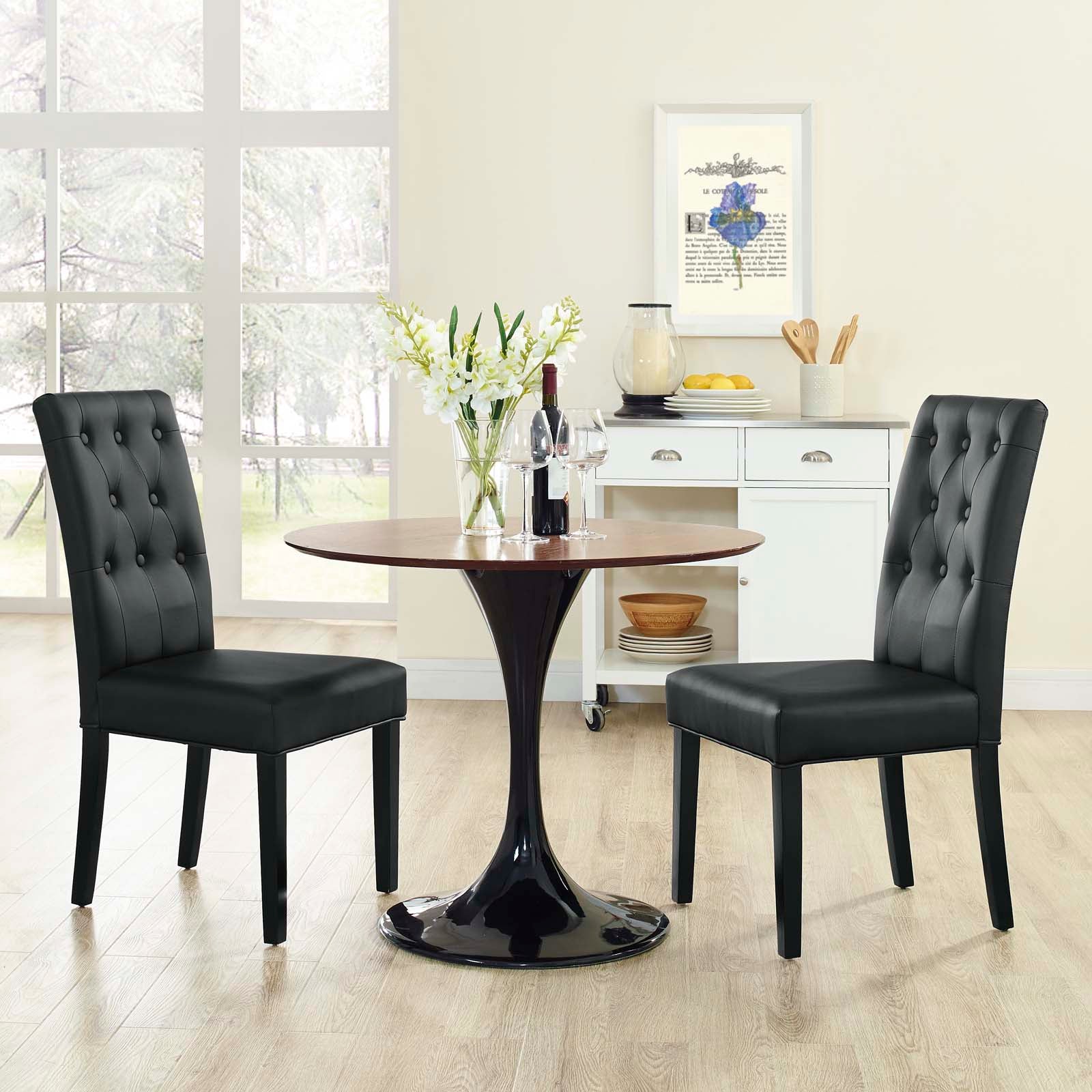 Modway Confer Dining Side Chair Vinyl Set of 2 - EEI-3323 | Dining Chairs | Modishstore - 1