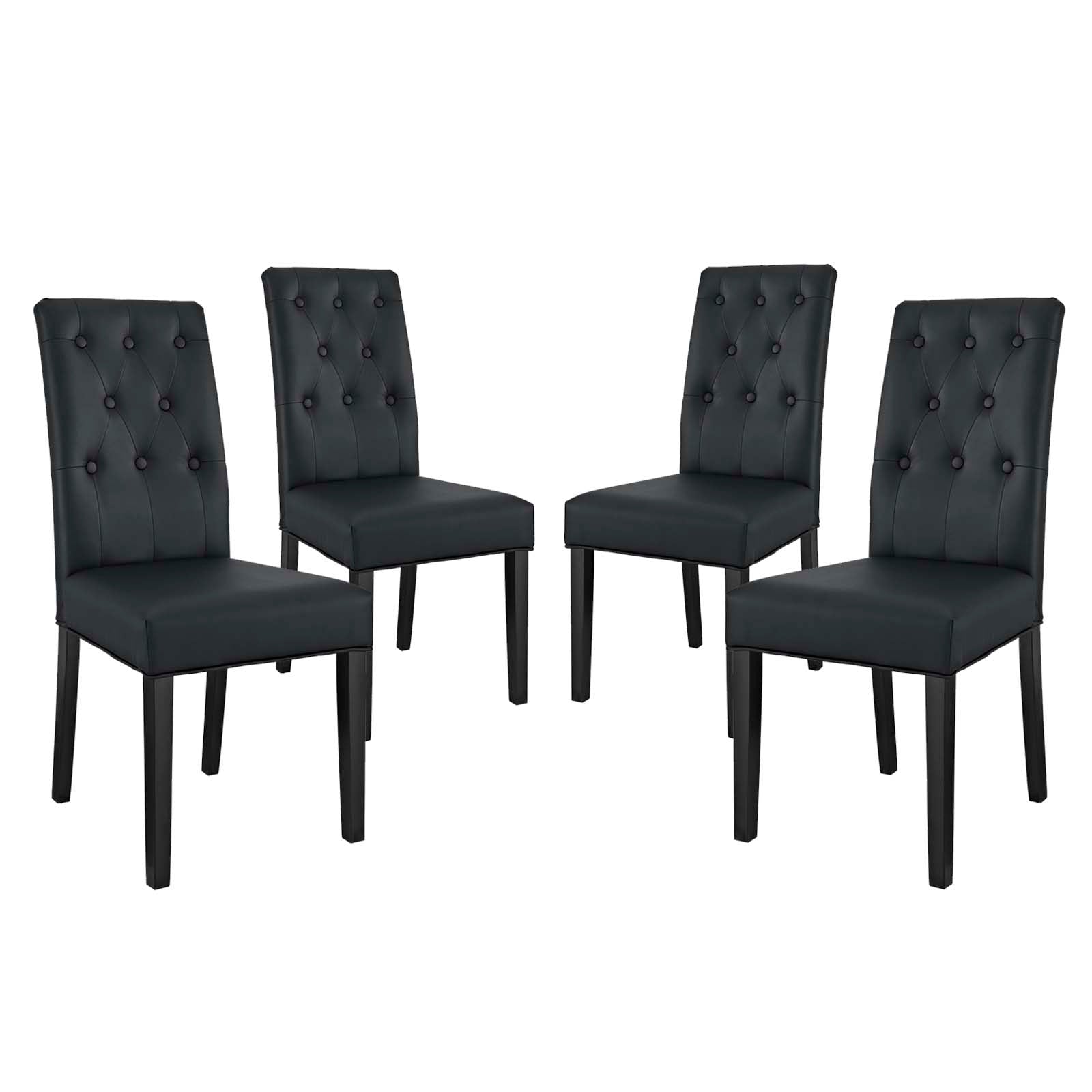 Modway Confer Dining Side Chair Vinyl Set of 4 - EEI-3324 | Dining Chairs | Modishstore - 2