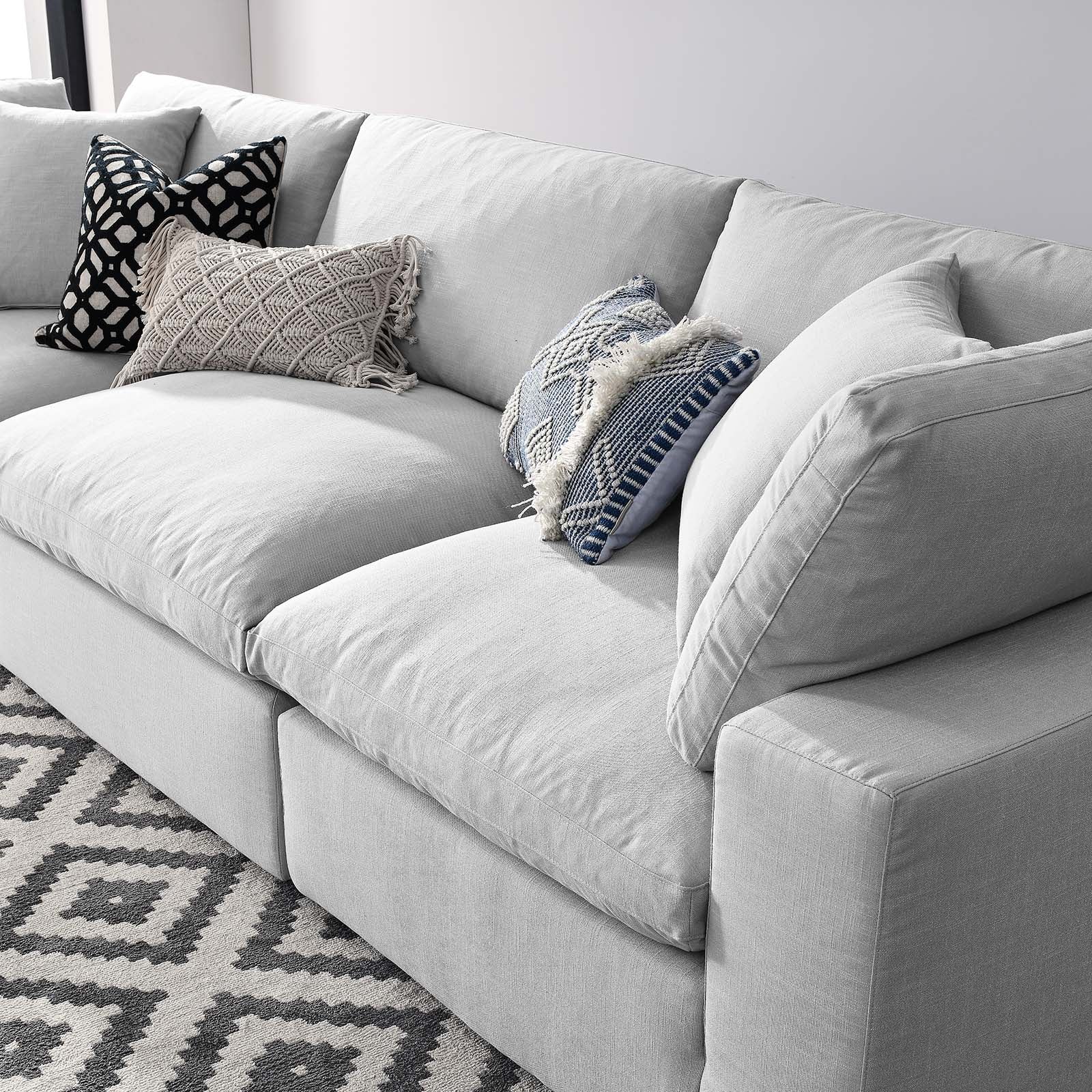 Modway commix down filled overstuffed 5 piece sectional sofa set online