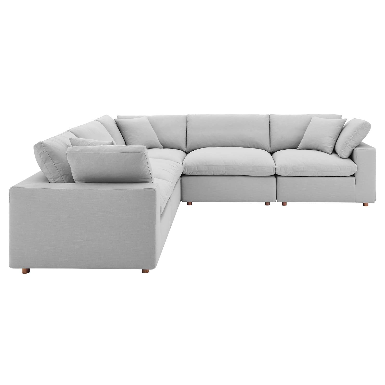 Modway Commix Down Filled Overstuffed 5 Piece Sectional Sofa Set - EEI-3359