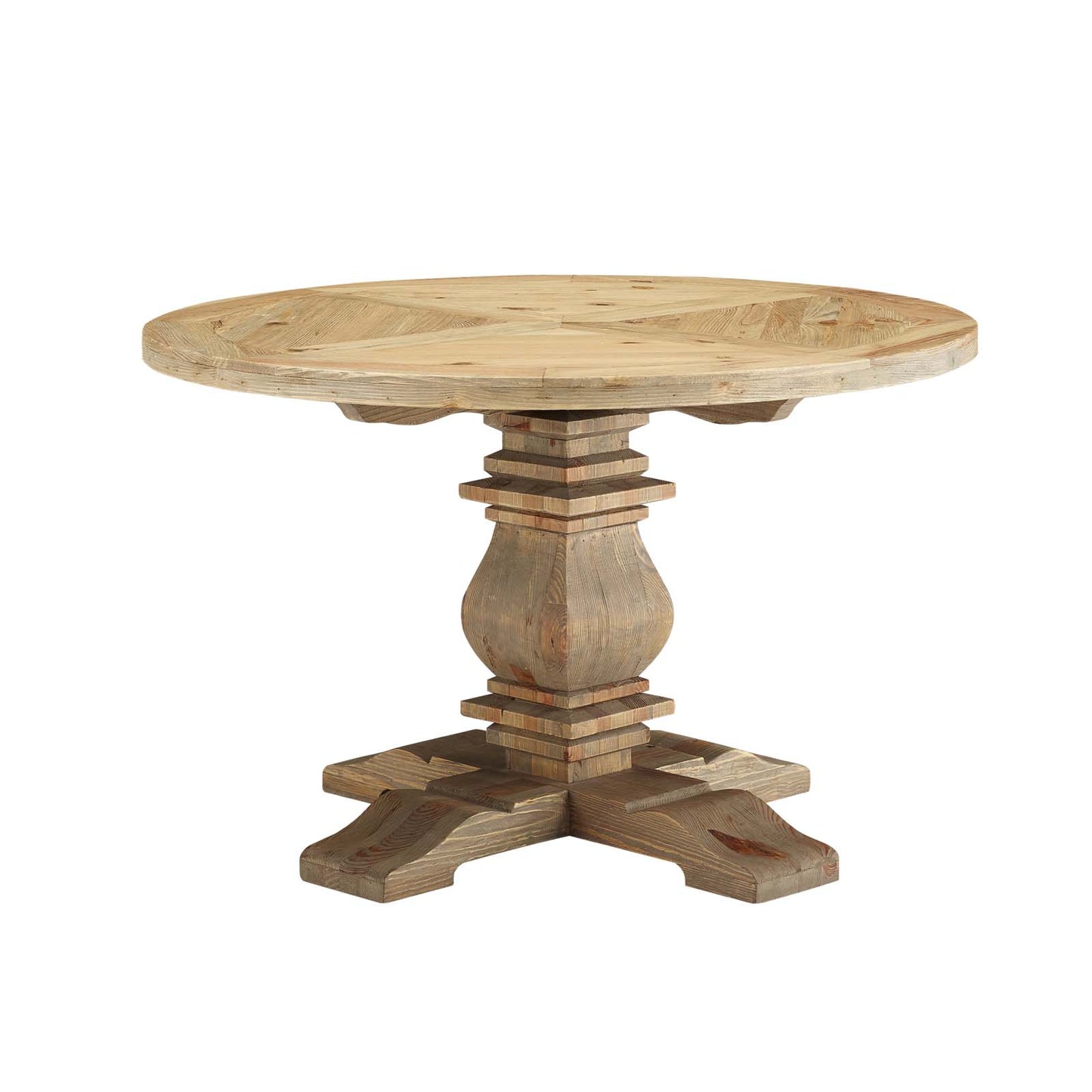 Modway Column 47" Round Pine Wood Dining Table - EEI-3491 | Dining Tables | Modishstore - 2