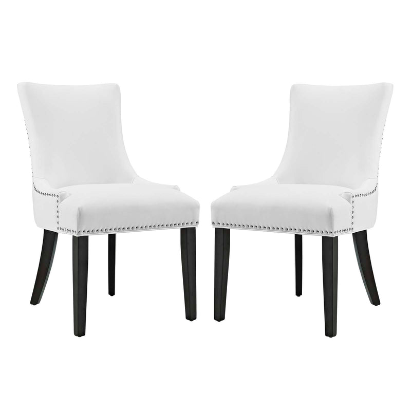 Modway Marquis Dining Chair Faux Leather Set of 2 - EEI-3498 | Dining Chairs | Modishstore - 7