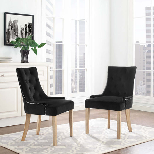 Modway Pose Dining Chair Performance Velvet Set of 2 - EEI-3504 | Dining Chairs | Modishstore - 1