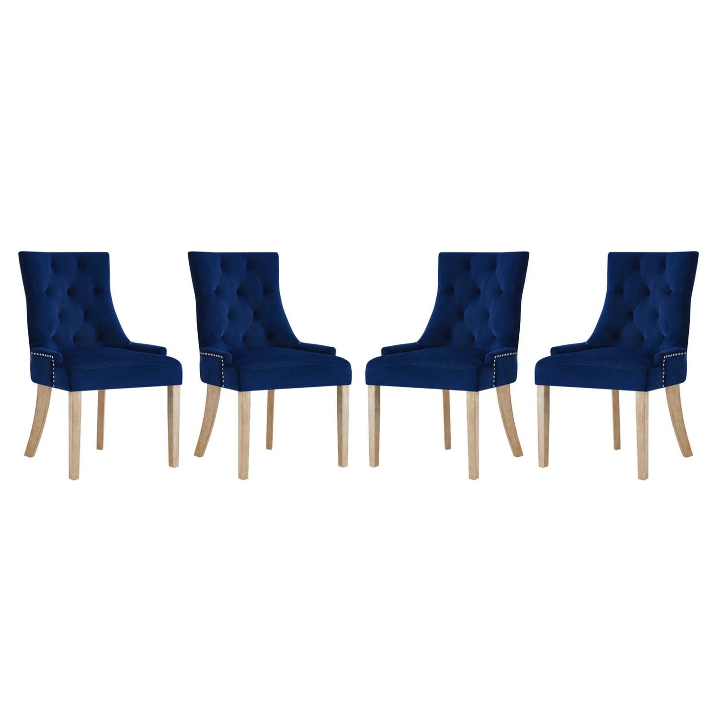 Modway Pose Dining Chair Performance Velvet Set of 4 - EEI-3505 | Dining Chairs | Modishstore - 9