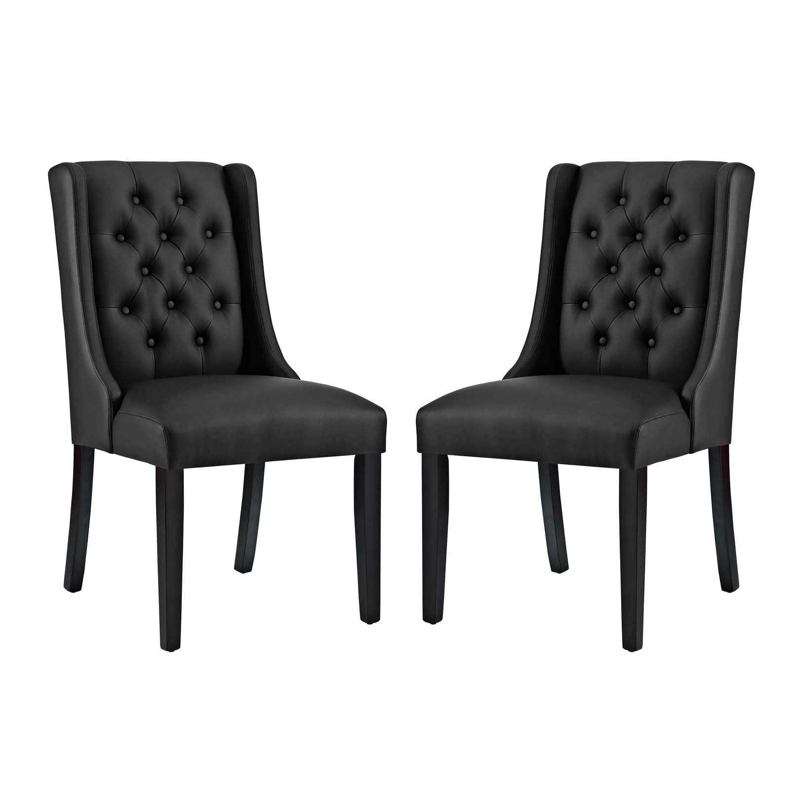 Modway Baronet Dining Chair Vinyl Set of 2 - EEI-3555 | Dining Chairs | Modishstore - 2