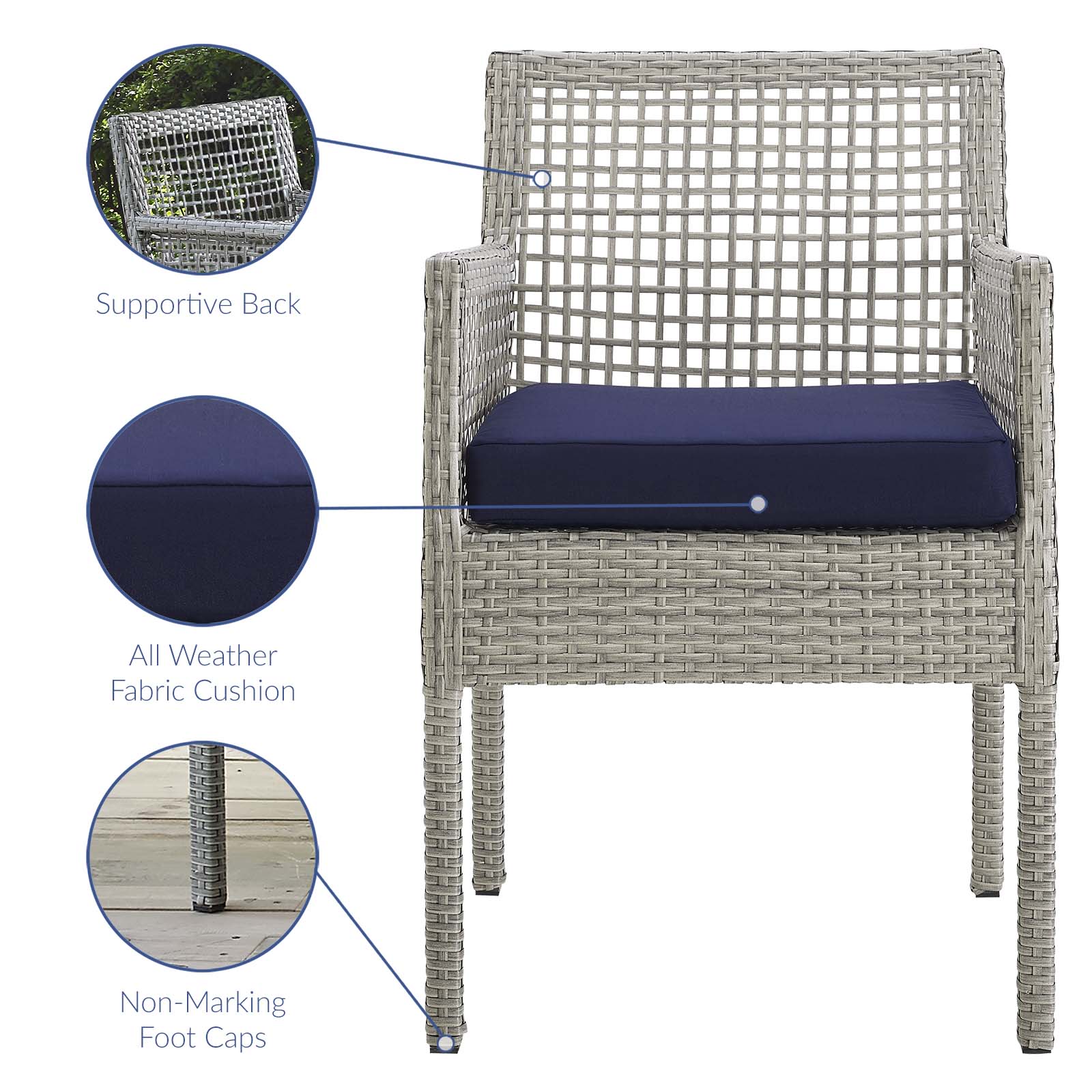 Aura rattan discount outdoor patio armchair