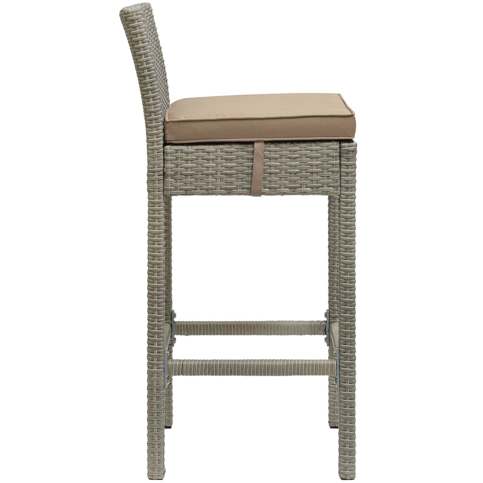 Modway Conduit Bar Stool Outdoor Patio Wicker Rattan Set of 4-EEI-3602 | Bar Stools | Modishstore-28