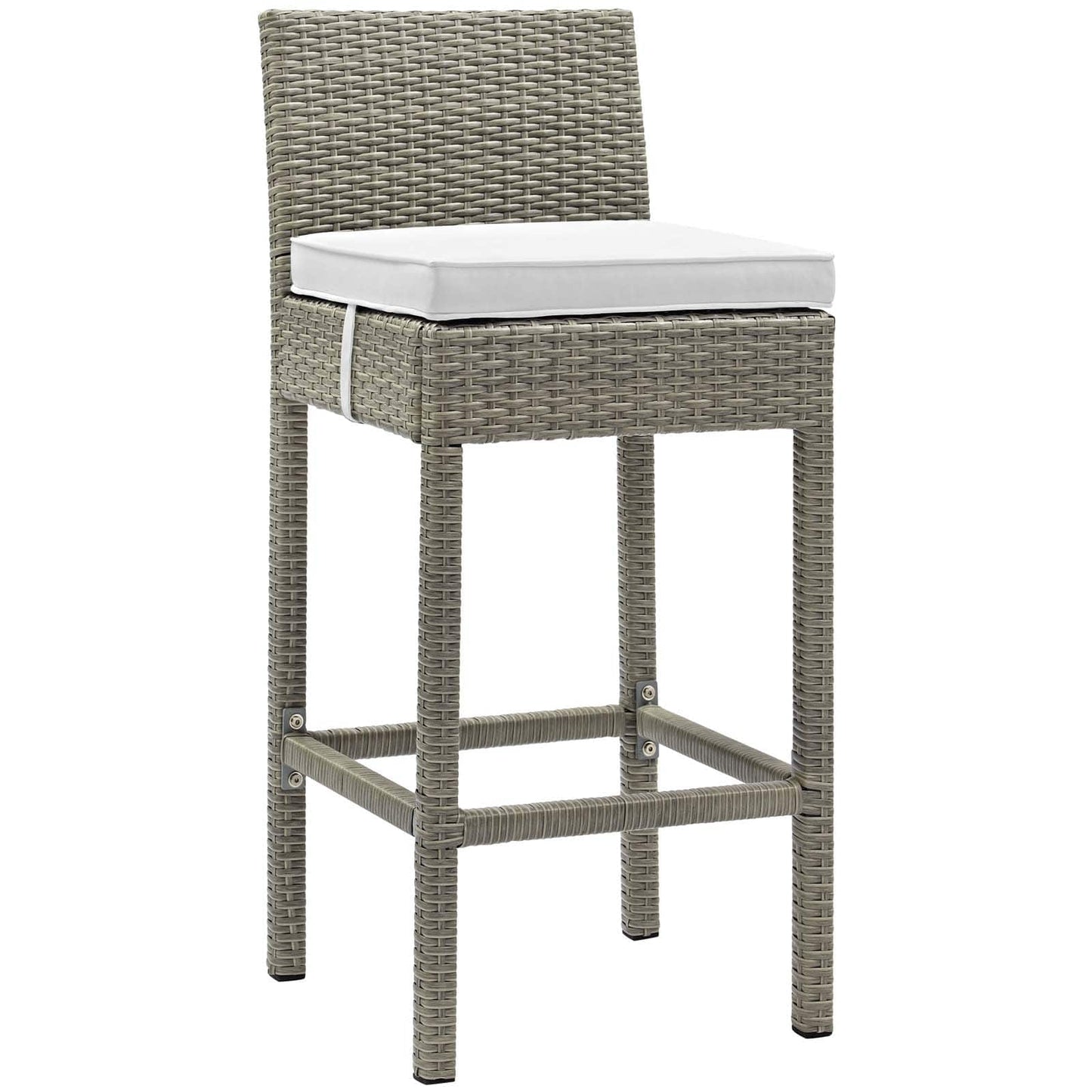 Modway Conduit Bar Stool Outdoor Patio Wicker Rattan Set of 4-EEI-3602 - EEI-3602 | Bar Stools | Modishstore - 22