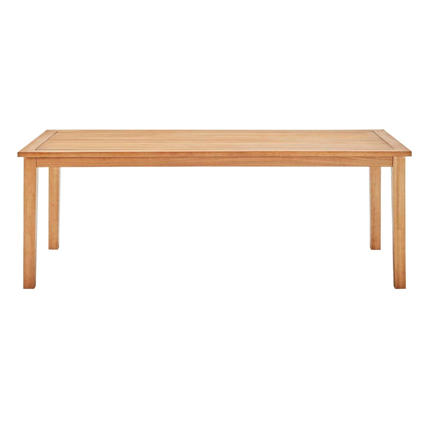 Viewscape 83" Outdoor Patio Ash Wood Dining Table By Modway - EEI-3709 | Outdoor Tables | Modishstore - 3