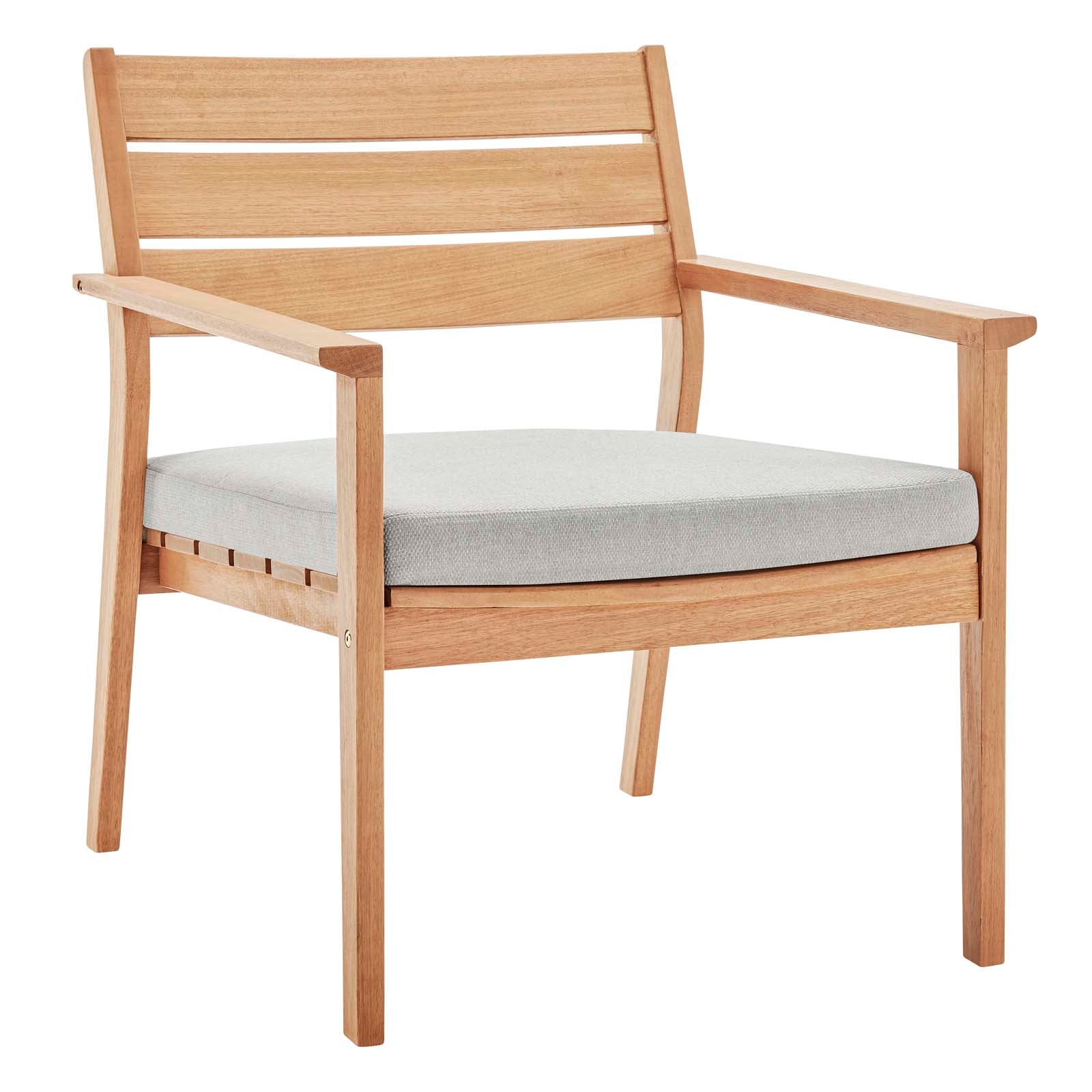 Breton Outdoor Patio Ash Wood Armchair By Modway - EEI-3713 | Outdoor Chairs | Modishstore - 1