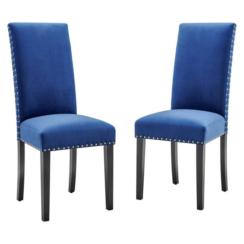 Modway Parcel Performance Velvet Dining Side Chairs - Set of 2 - EEI-3779 | Side Chairs | Modishstore - 11