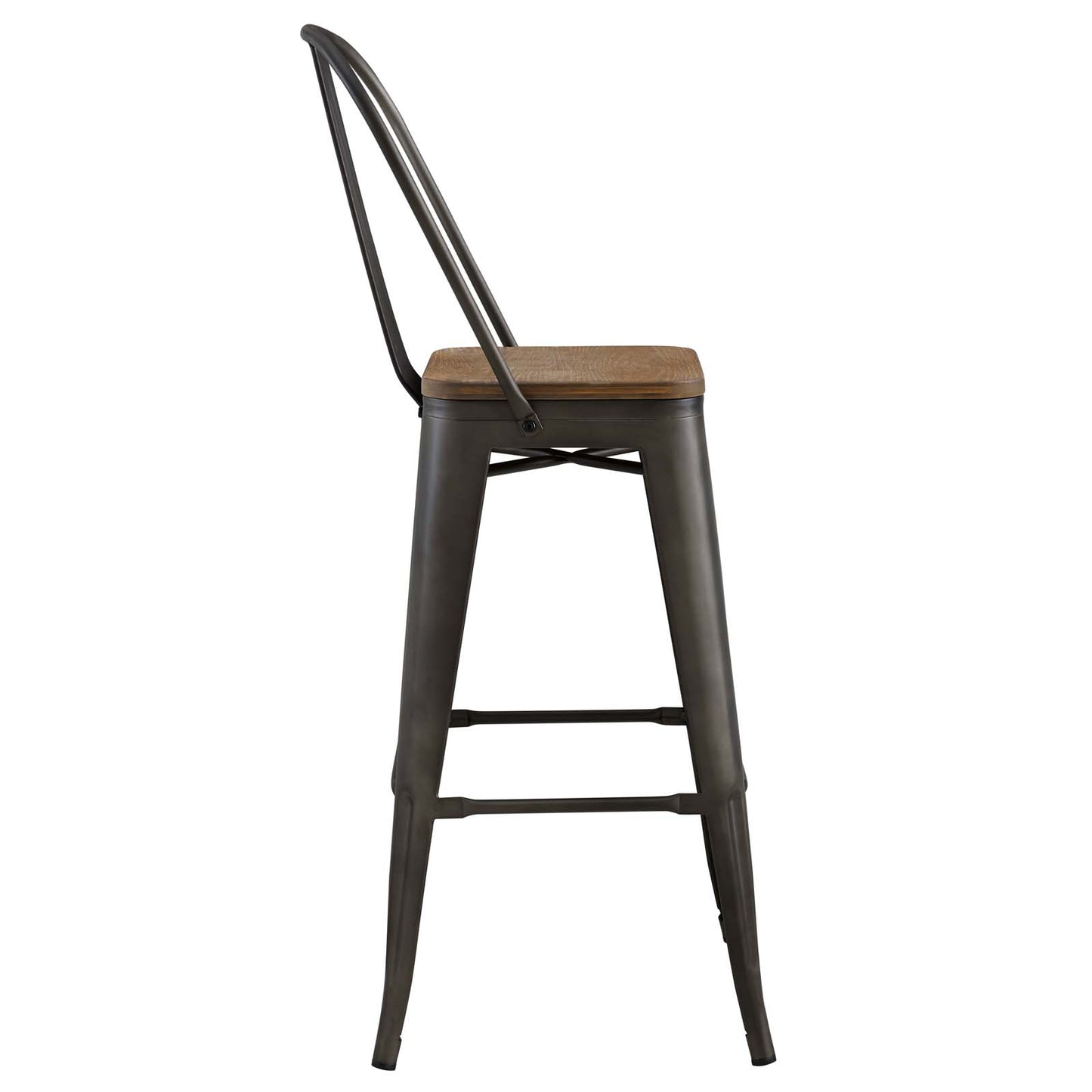 Promenade Bar Stool Metal Set of 2 By Modway - EEI-3899 | Bar Stools | Modishstore - 4