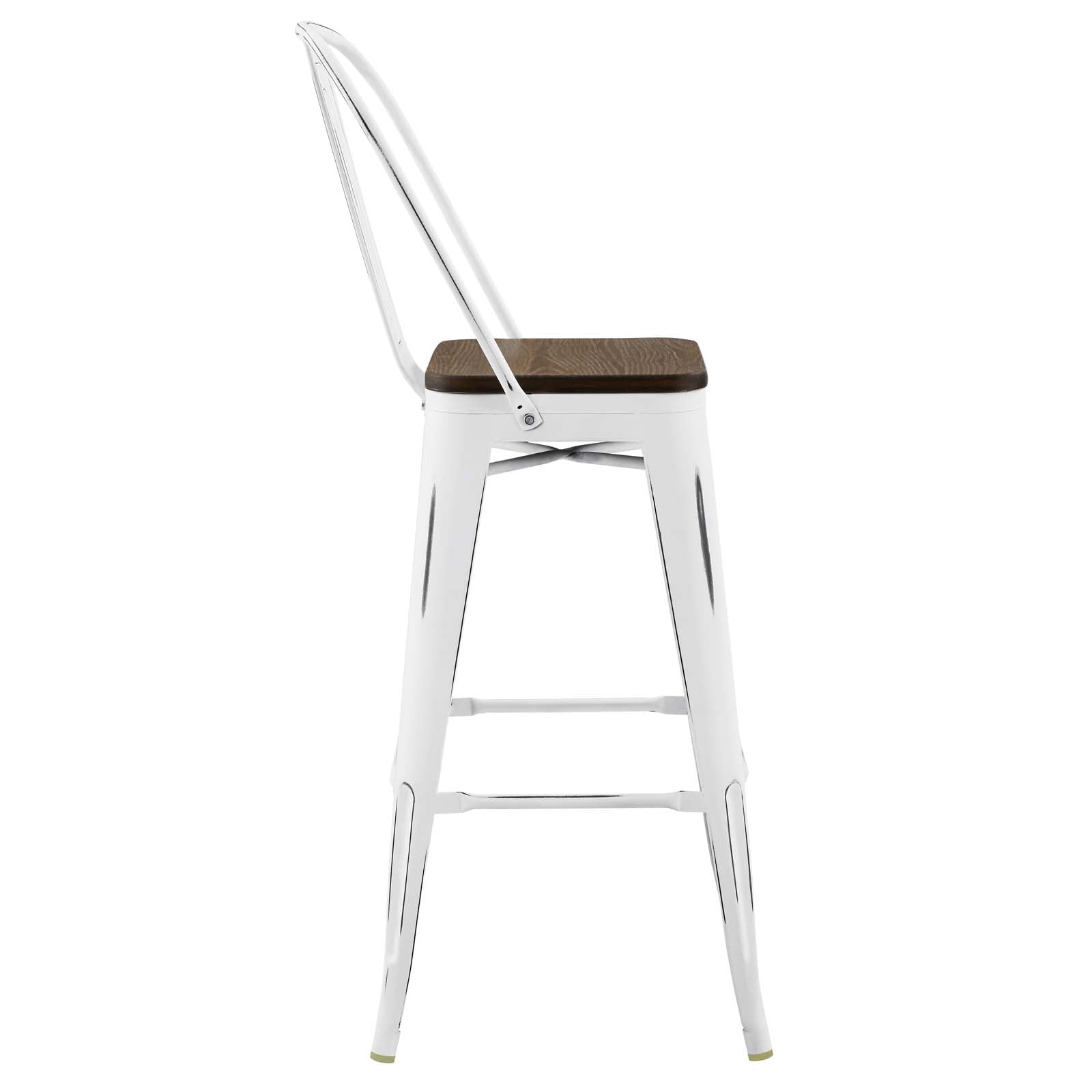 Promenade Bar Stool Metal Set of 2 By Modway - EEI-3899 | Bar Stools | Modishstore - 9