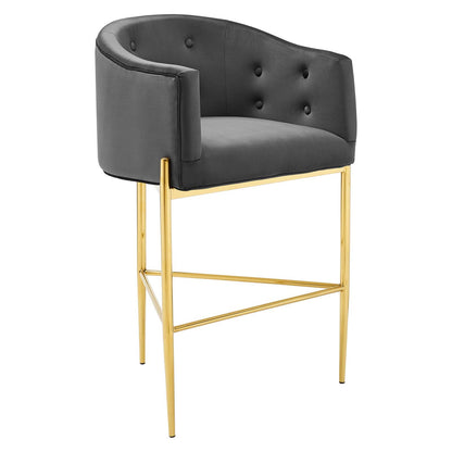 Savour Tufted Performance Velvet Bar Stool By Modway - EEI-3911 | Bar Stools | Modishstore - 2