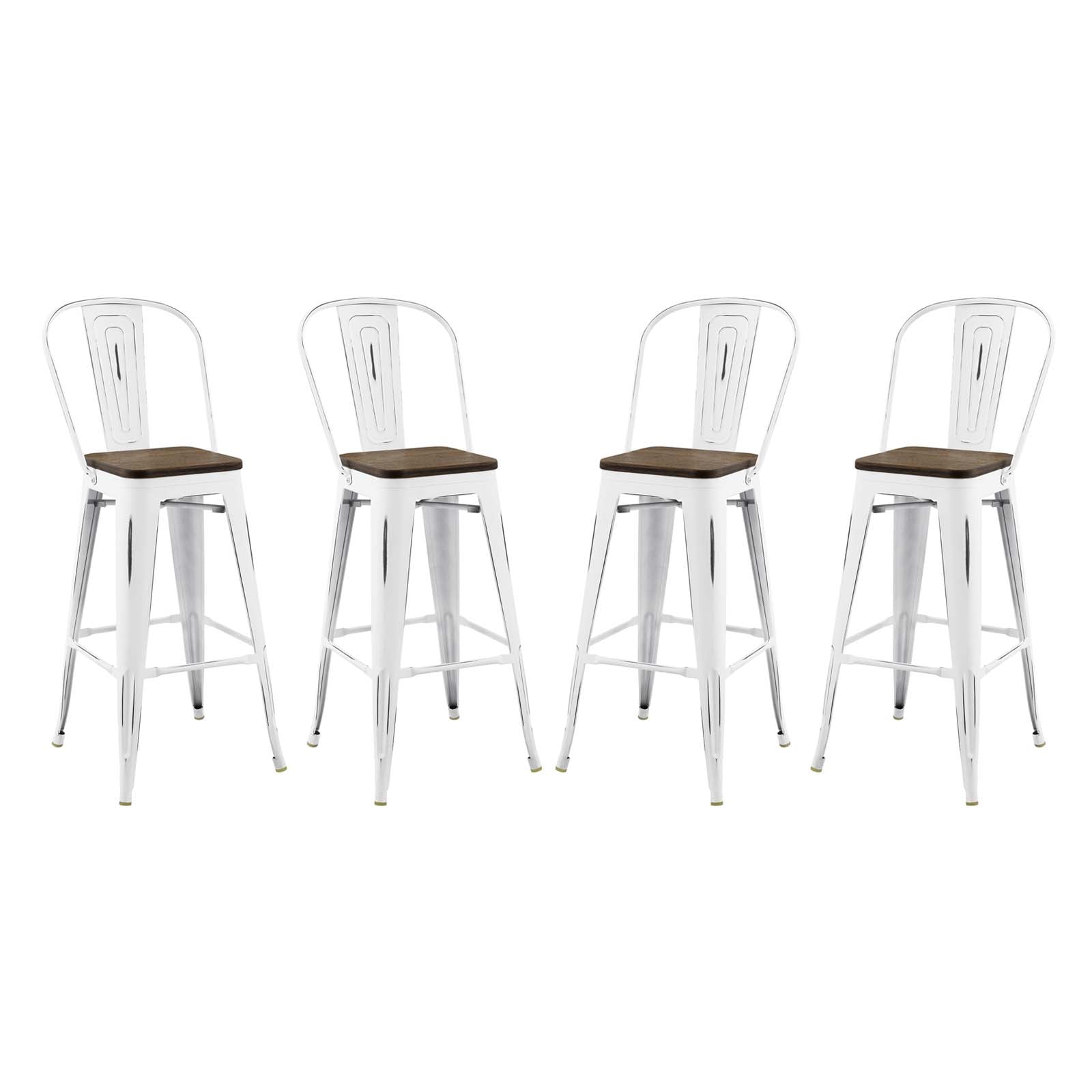 Promenade Bar Stool Metal Set of 4 By Modway - EEI-3951 | Bar Stools | Modishstore - 2