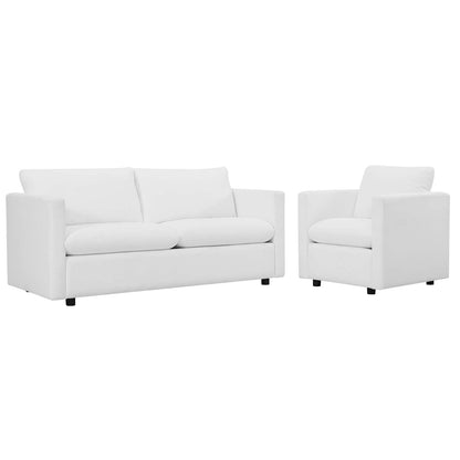 Activate Upholstered Fabric Sofa and Armchair Set By Modway - EEI-4045 | Armchairs | Modishstore - 20