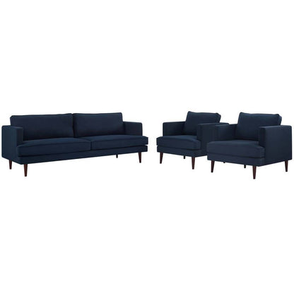 Modway Agile 3 Piece Upholstered Fabric Set - EEI-4081 | Sofa Set | Modishstore - 2