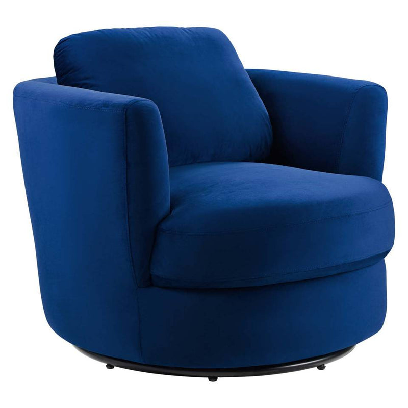 Modway Pirouette Performance Velvet Swivel Armchair - EEI-4345 | Armchairs | Modishstore - 2