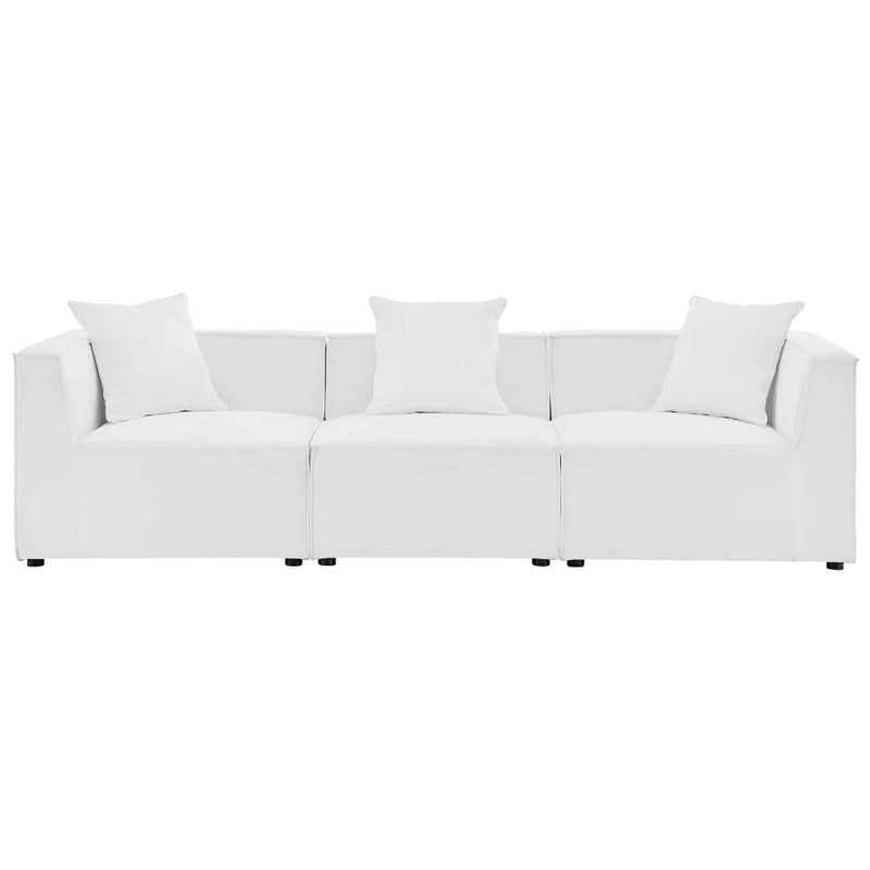 Modway Saybrook Outdoor Patio Upholstered 3-Piece Sectional Sofa - EEI-4379 | Outdoor Sofas, Loveseats & Sectionals | Modishstore - 9