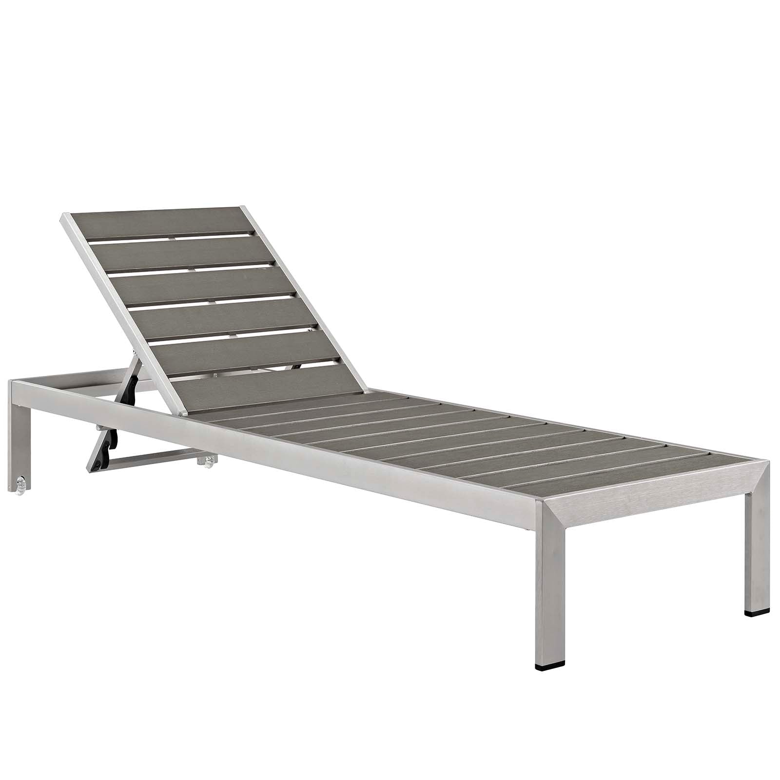 Modway Shore Outdoor Patio Aluminum Chaise with Cushions - EEI-4502 | Modishstore - 3