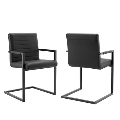 Savoy Vegan Leather Dining Chairs - Set of 2 By Modway - EEI-4522 | Dining Chairs | Modishstore - 2