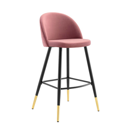 Cordial Performance Velvet Bar Stools - Set of 2 By Modway - EEI-4527 | Bar stools | Modishstore - 3