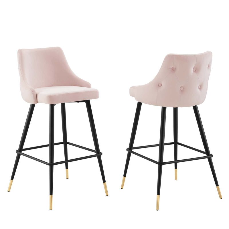 Adorn Performance Velvet Bar Stool Set of 2 By Modway - EEI-4595 | Bar Stools | Modishstore - 18