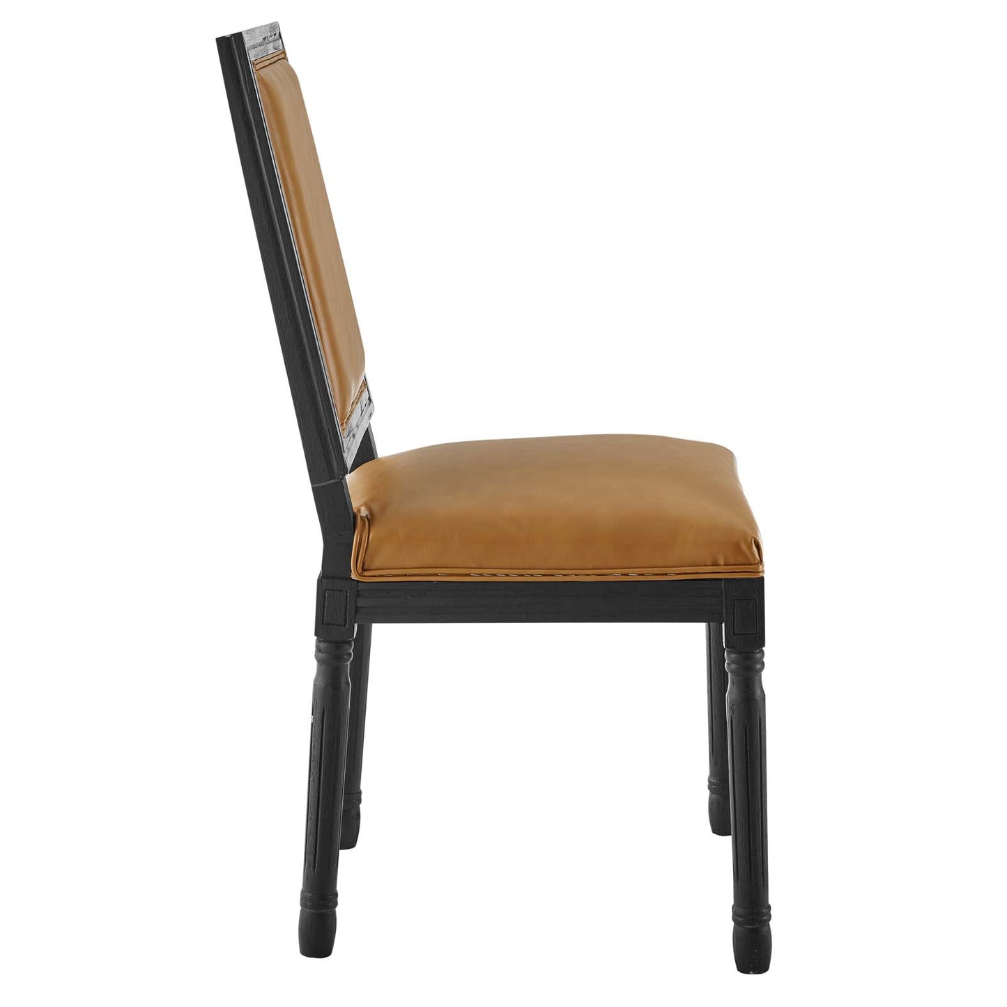 Modway Court French Vintage Vegan Leather Dining Side Chair - EEI-4663 | Dining Chairs | Modishstore - 4