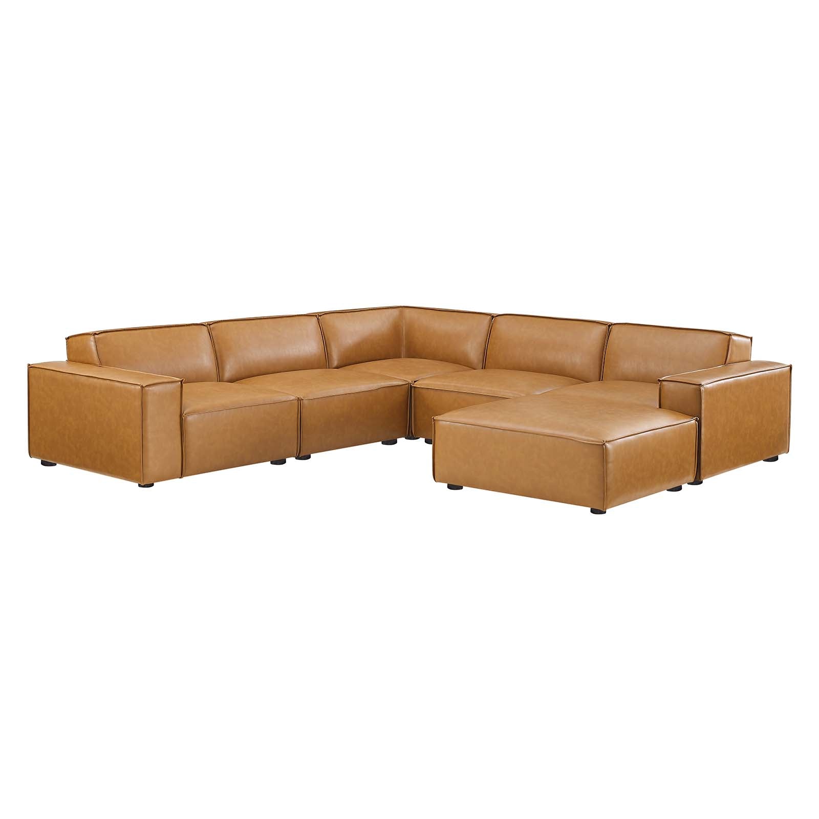 Restore 6-Piece Vegan Leather Sectional Sofa By Modway - EEI-4714 | Sectional | Modishstore - 2