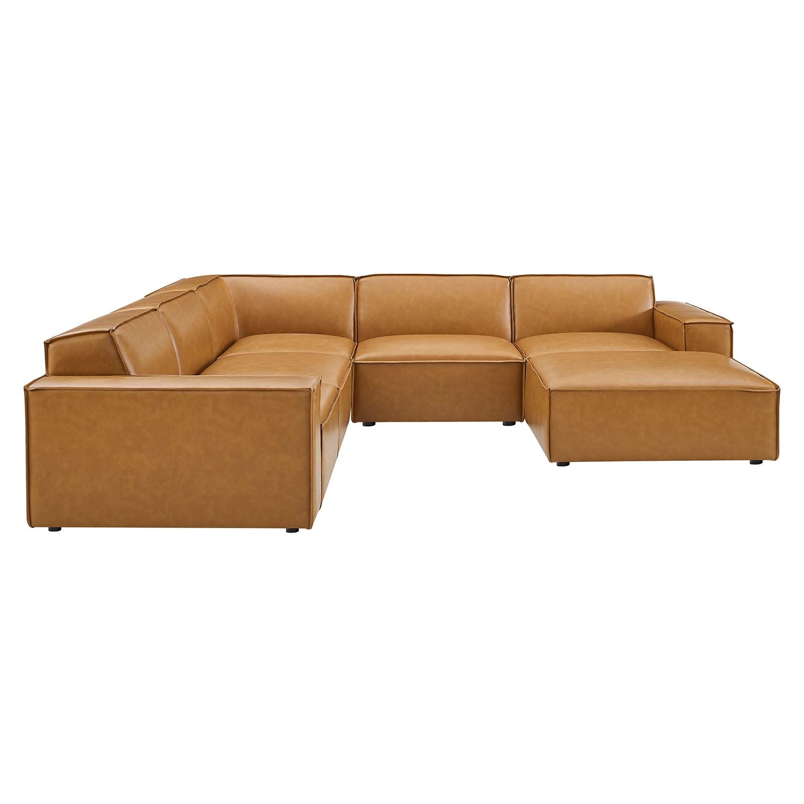 Restore 6-Piece Vegan Leather Sectional Sofa By Modway - EEI-4714 | Sectional | Modishstore - 3