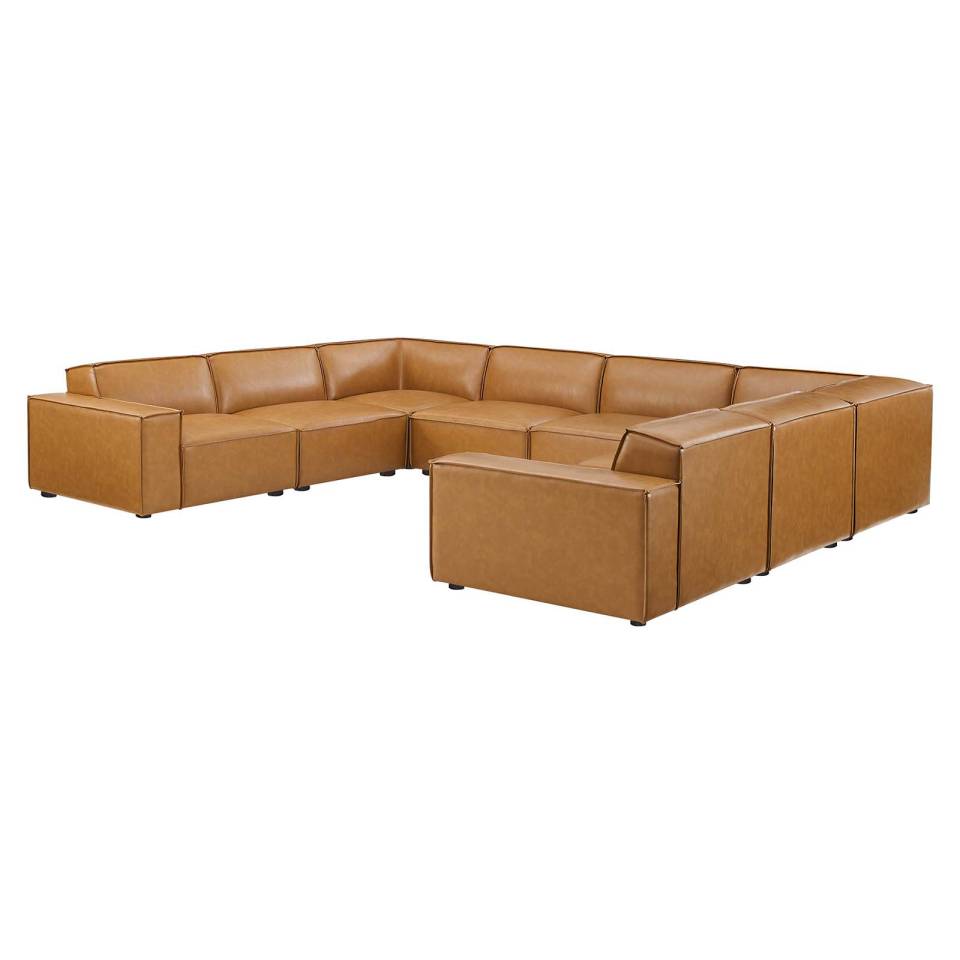 Modway Restore 8-Piece Vegan Leather Sectional Sofa - EEI-4717 | Sectional | Modishstore - 3