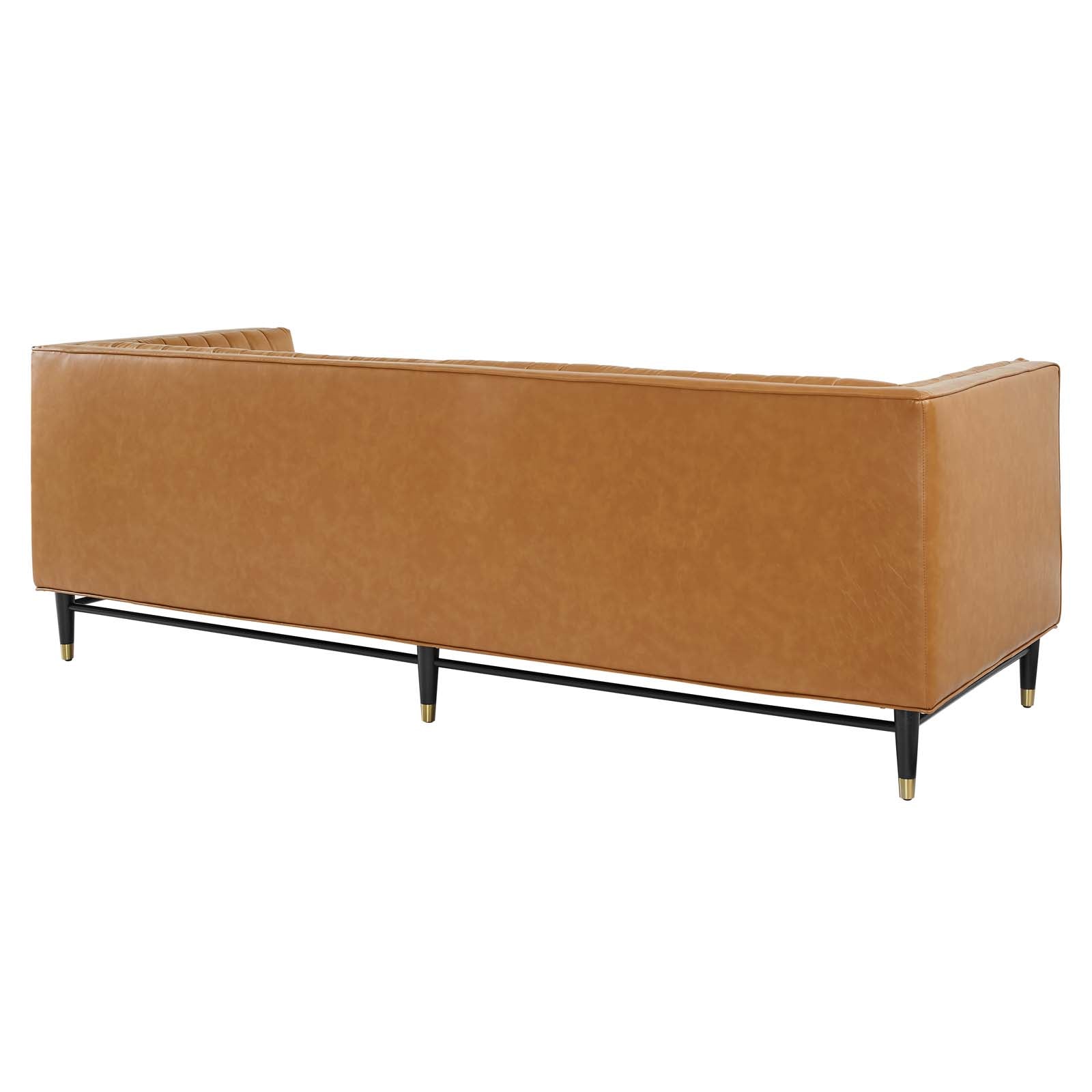 Devote Channel Tufted Vegan Leather Sofa By Modway - EEI-4721 | Sofas | Modishstore - 4