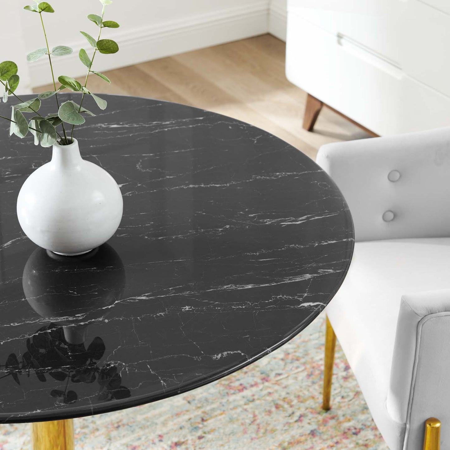 Modway Verne 40" Artificial Marble Dining Table - EEI-4757 | Dining Tables | Modishstore - 5