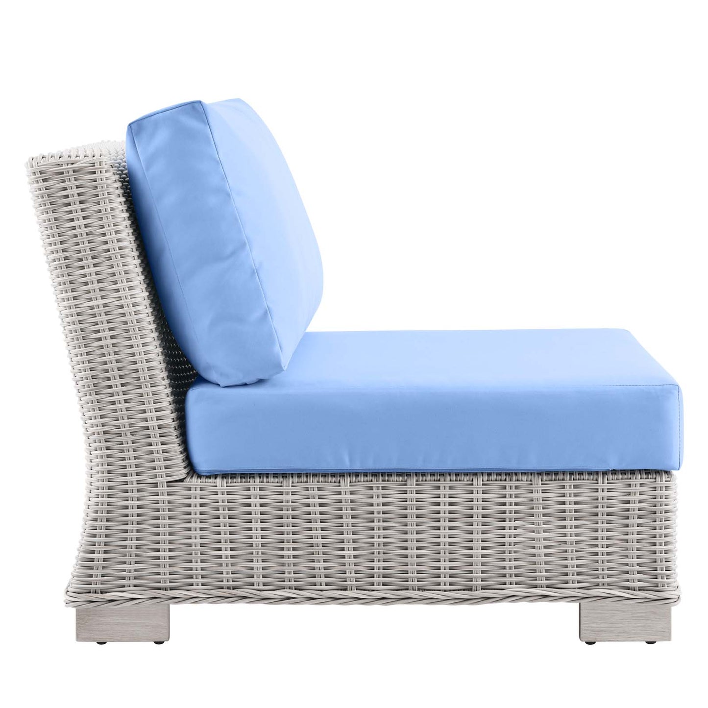 Modway Conway Outdoor Patio Wicker Rattan Armless Chair - EEI-4847 | Outdoor Chairs | Modishstore - 7