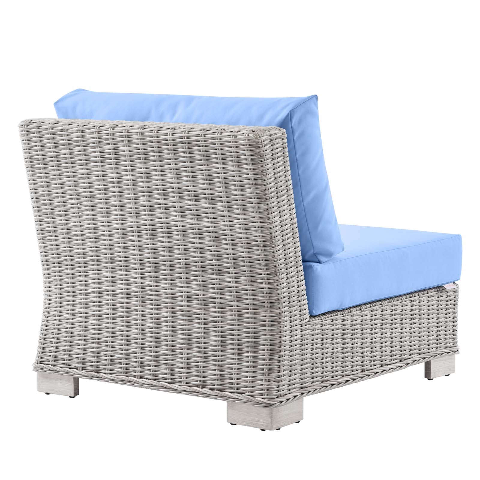 Modway Conway Outdoor Patio Wicker Rattan Armless Chair - EEI-4847 | Outdoor Chairs | Modishstore - 8